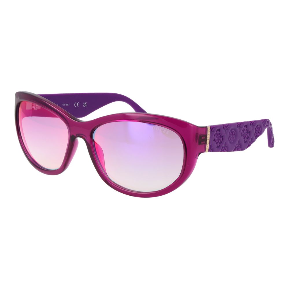 Guess Purple Women Sunglasses - Elegant Oval Style