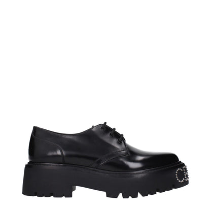 Oxfords et derbies en cuir noir de Céline