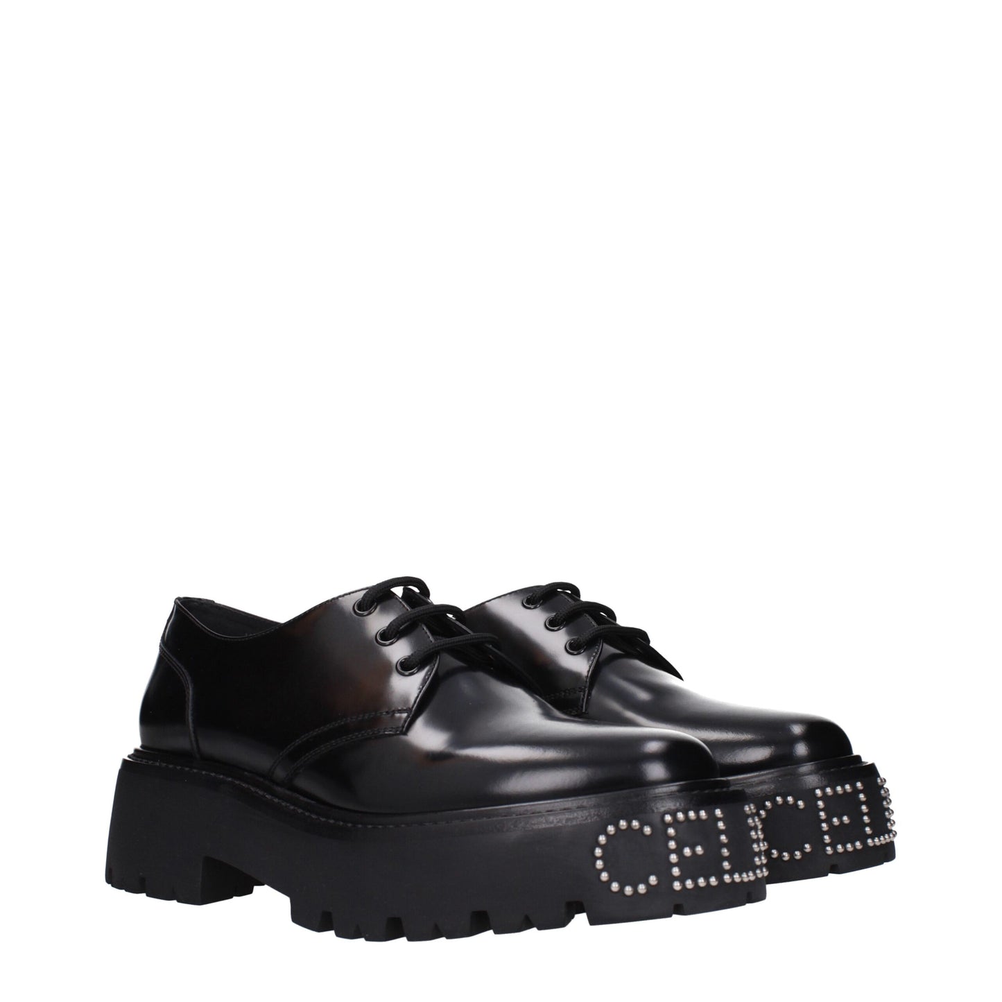 Oxfords et derbies en cuir noir de Céline