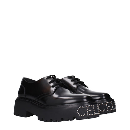 Oxfords et derbies en cuir noir de Céline