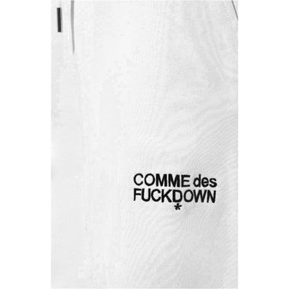 Pantalon de survêtement pour femme en coton blanc Comme Des Fuckdown