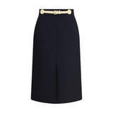 Jupe mi-longue à ceinture Valentino