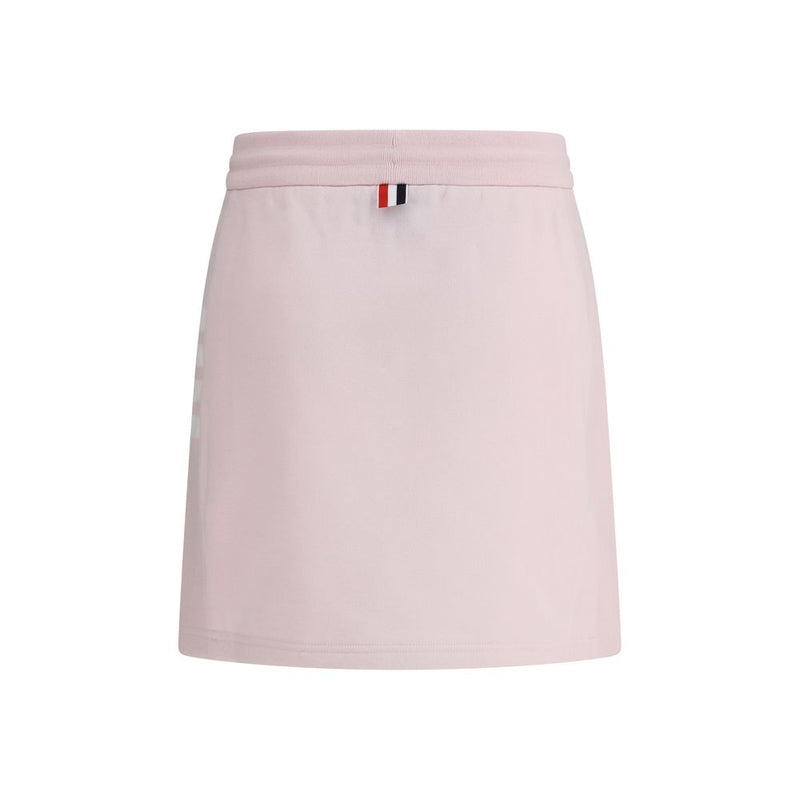 Thom Browne Cotton Mini Skirt - Adjustable Fit with Signature Style