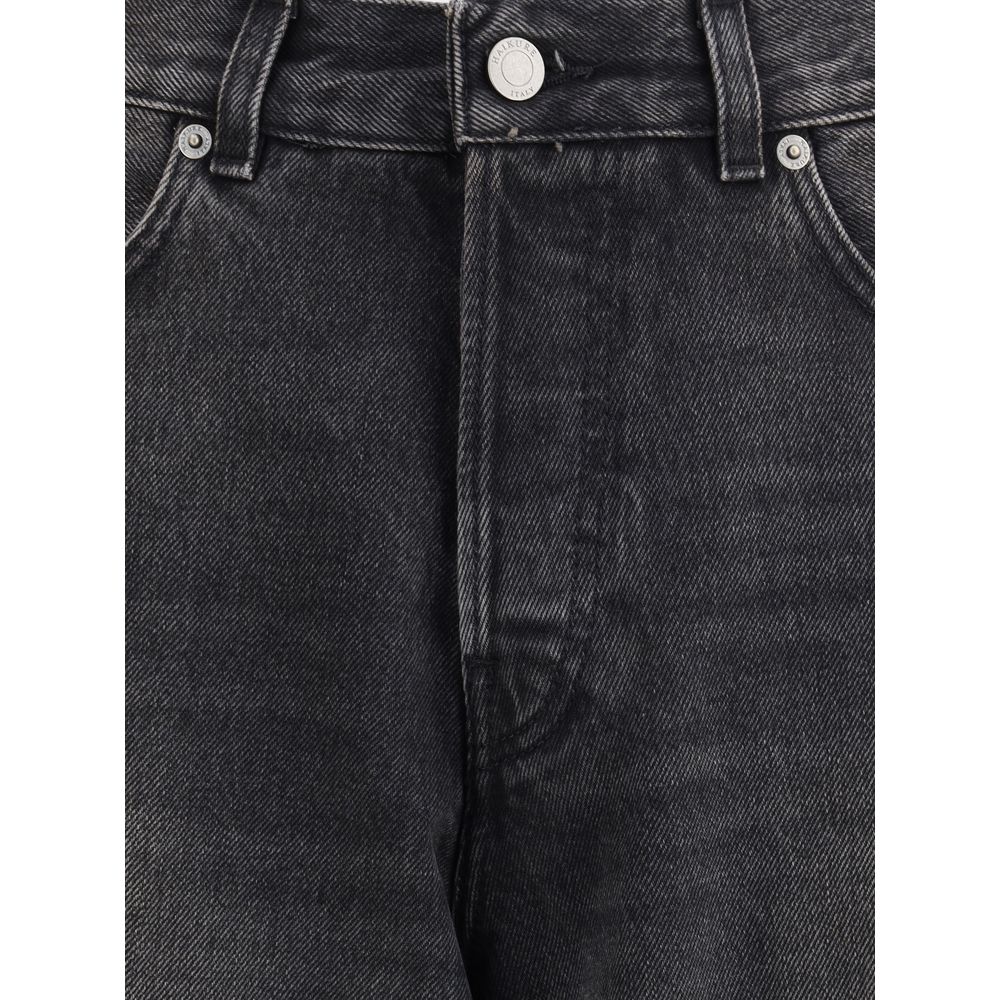 Haikure Black Cotton Relaxed Fit Jeans