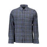 Gant Blue Cotton Shirt - Long Sleeve with French Collar