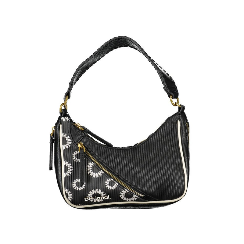 Desigual Black Polyethylene Handbag - Élégant et Pratique