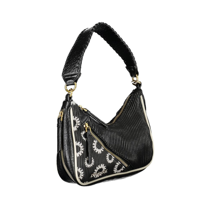 Desigual Black Polyethylene Handbag - Élégant et Pratique