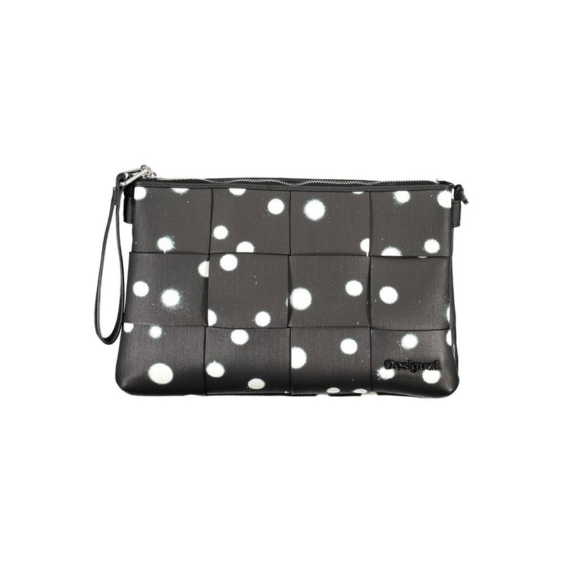 Desigual Black Polyethylene Handbag - Chic Polka Dot Accessory