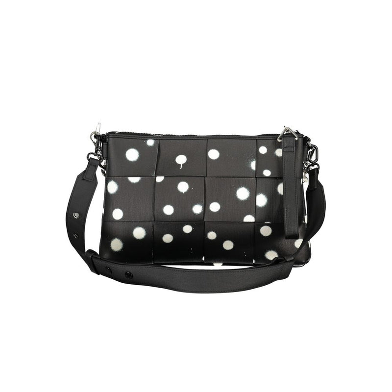 Desigual Black Polyethylene Handbag - Chic Polka Dot Accessory