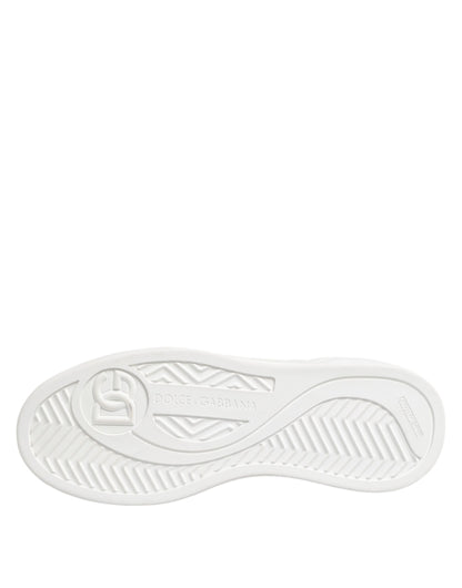 Dolce & Gabbana White Miami Leather Low Top Sneakers Shoes