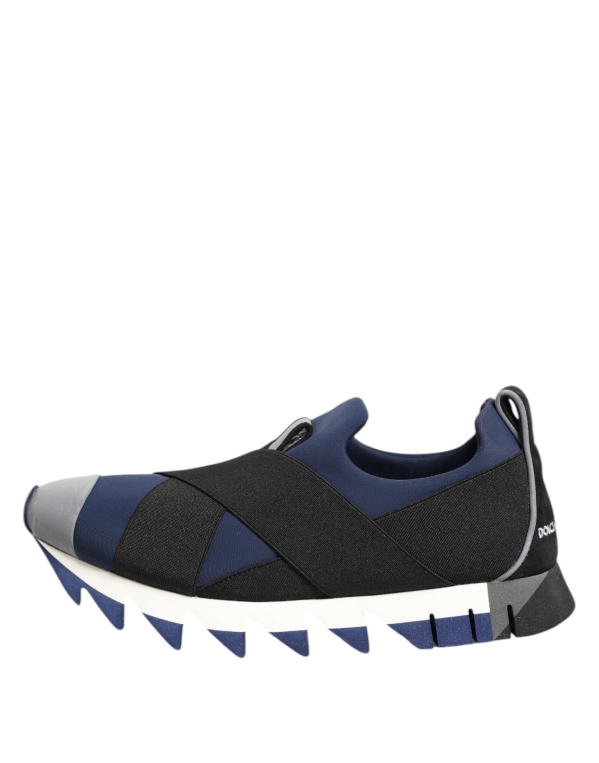 Dolce & Gabbana Sneakers Basses Slip-On Bleu Noir pour Homme