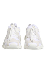 Dolce & Gabbana White Sorrento Low Top Lace Up Sneakers