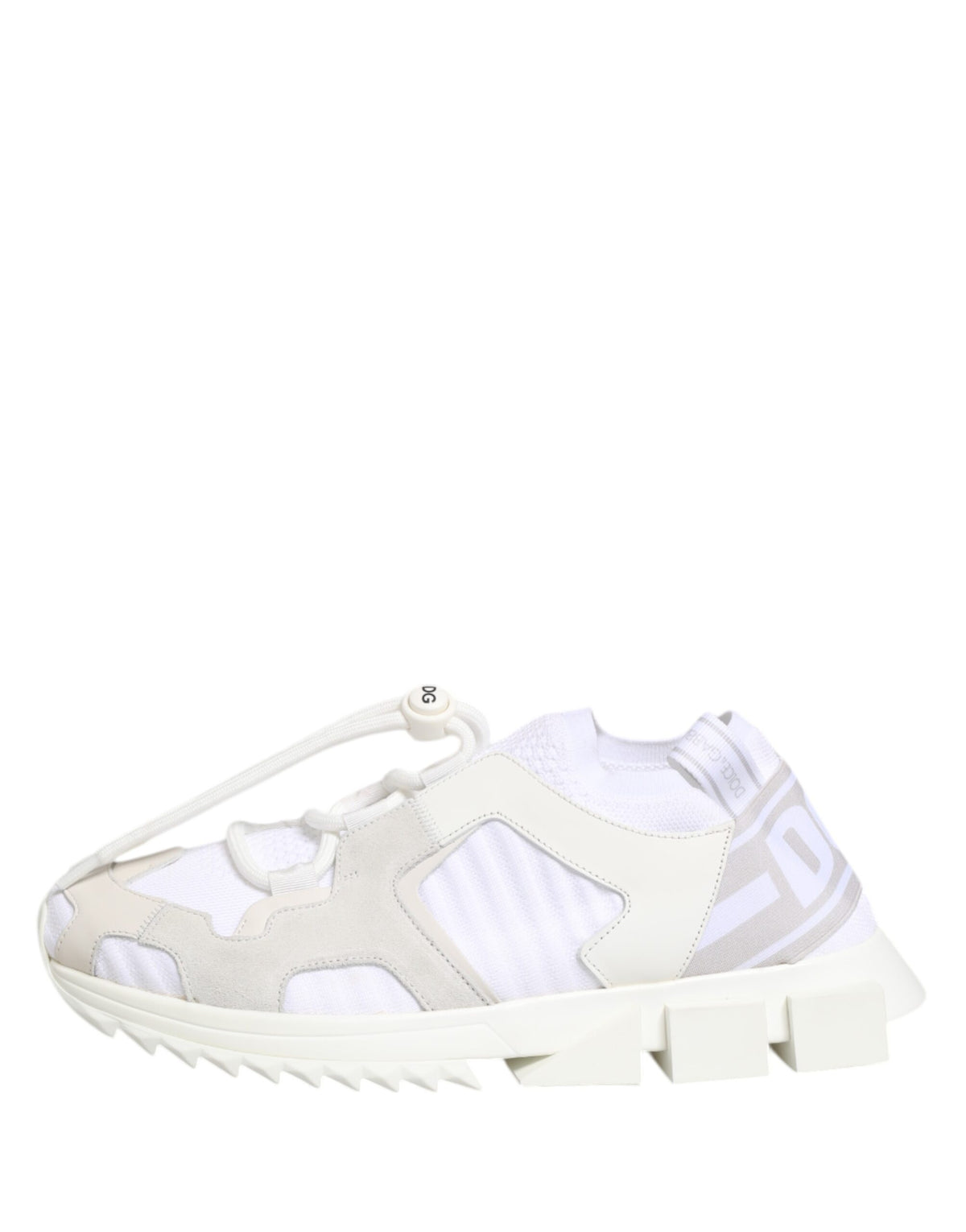 Dolce & Gabbana White Sorrento Low Top Lace Up Sneakers