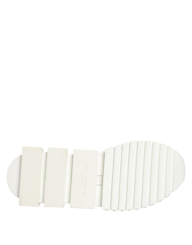 Dolce & Gabbana White Sorrento Low Top Lace Up Sneakers