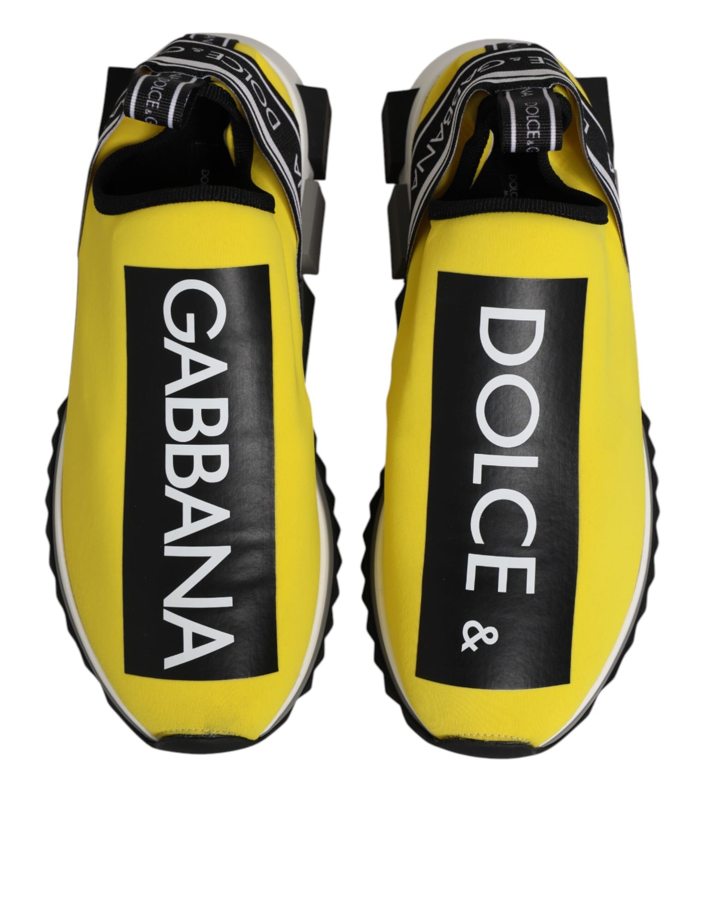 Sneakers basses Sorrento Dolce & Gabbana, logo jaune.