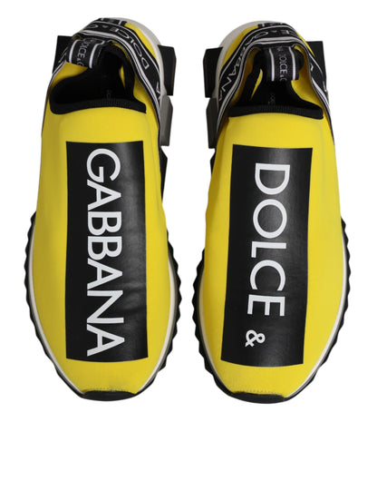 Sneakers basses Sorrento Dolce & Gabbana, logo jaune.