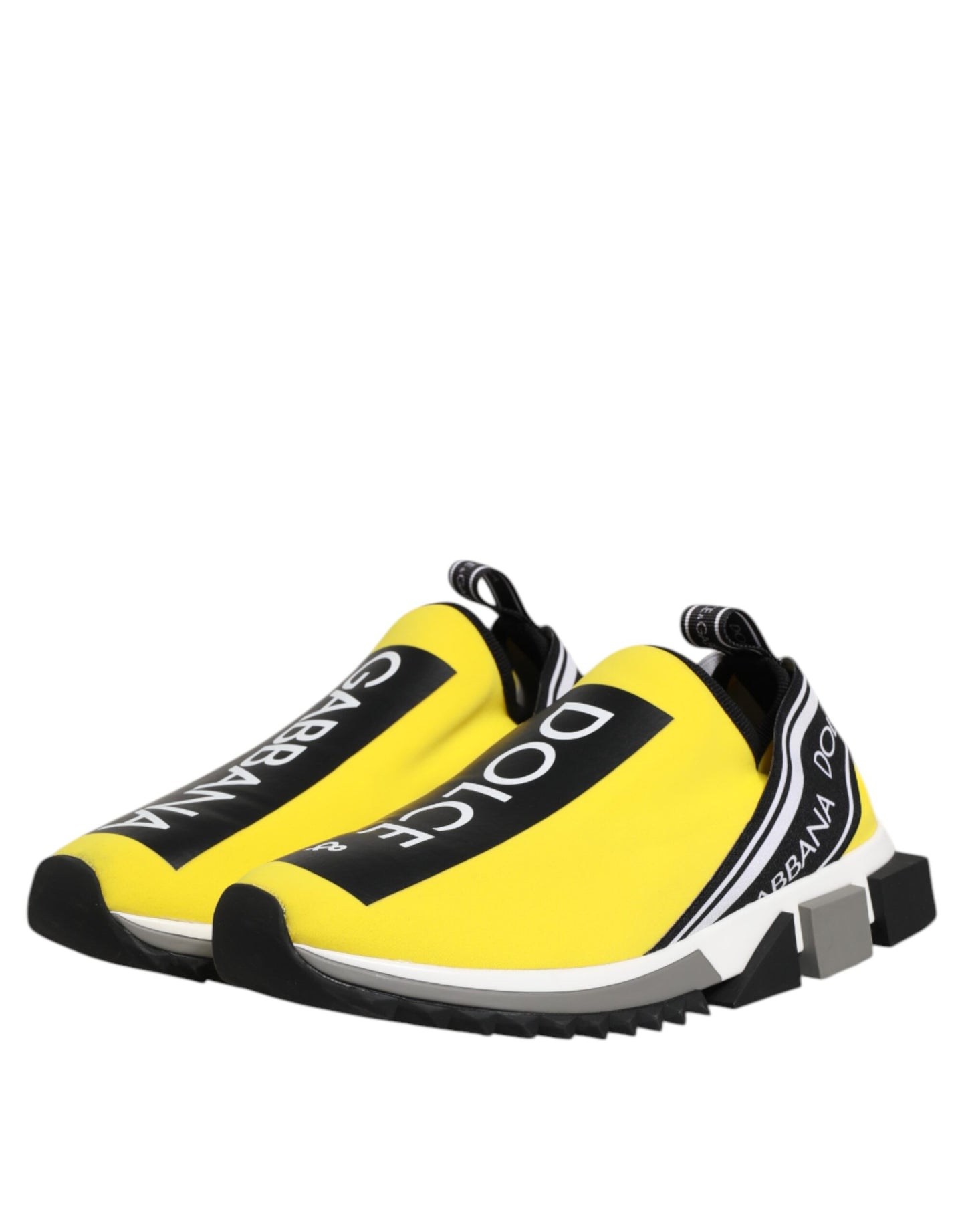 Sneakers basses Sorrento Dolce & Gabbana, logo jaune.