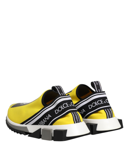 Sneakers basses Sorrento Dolce & Gabbana, logo jaune.