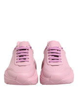 Dolce & Gabbana Pink Leather Daymaster Low Top Sneakers
