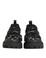 Dolce & Gabbana Sneakers Noires Basses à Lacets