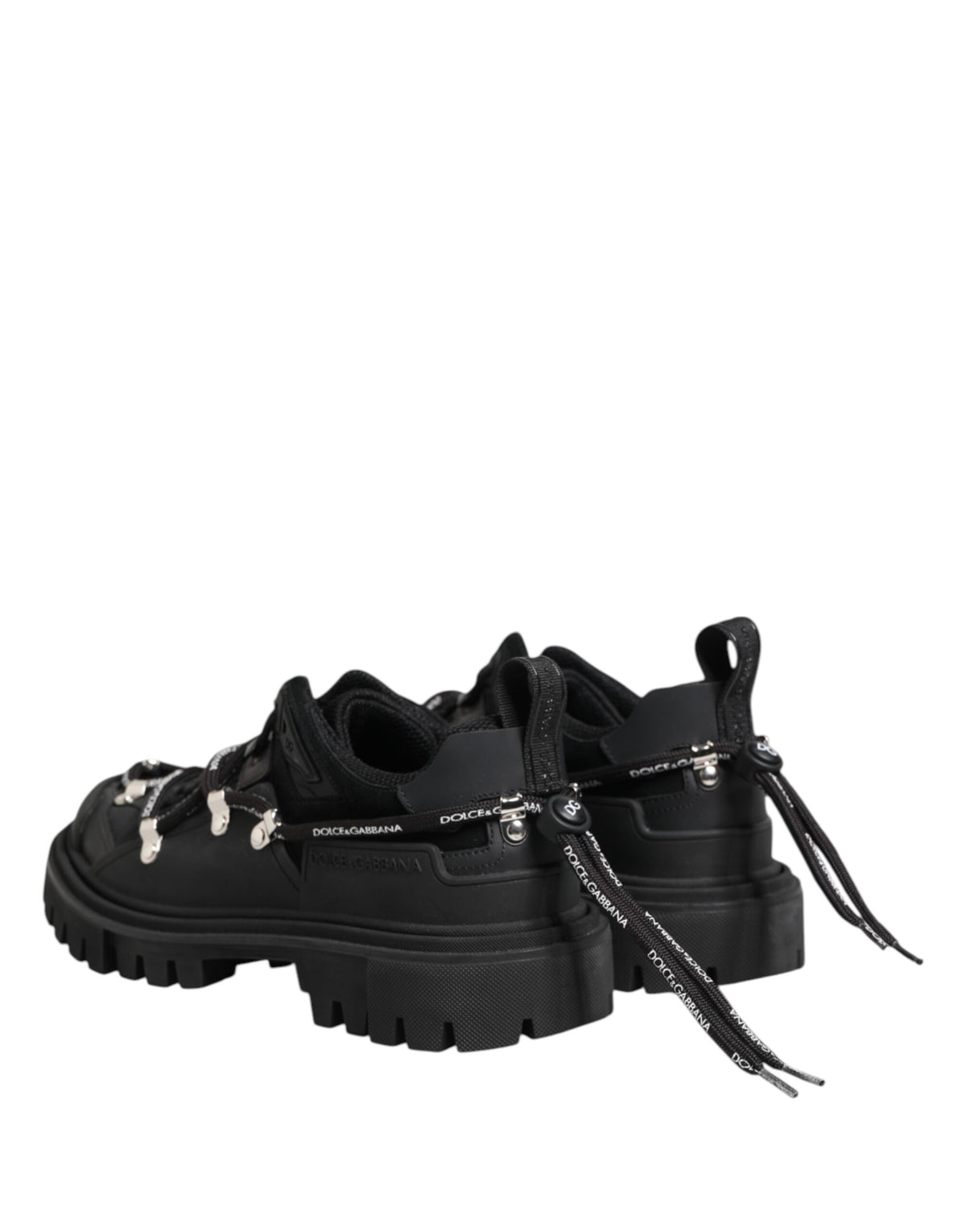 Dolce & Gabbana Sneakers Noires Basses à Lacets