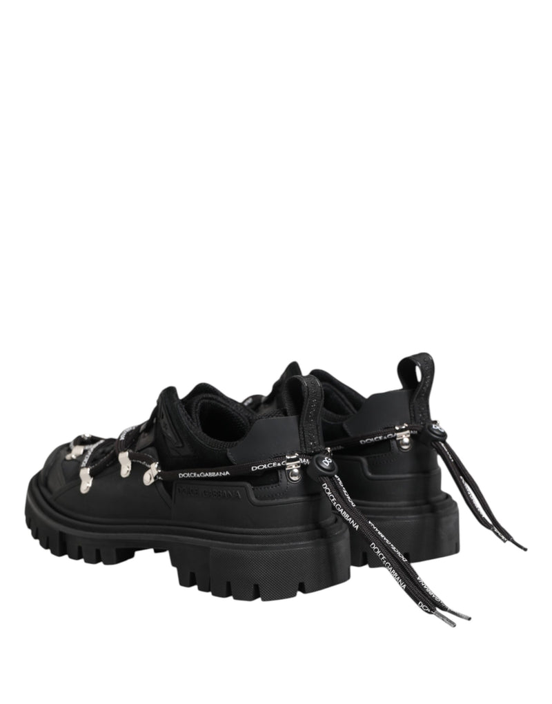 Dolce & Gabbana Sneakers Noires Basses à Lacets
