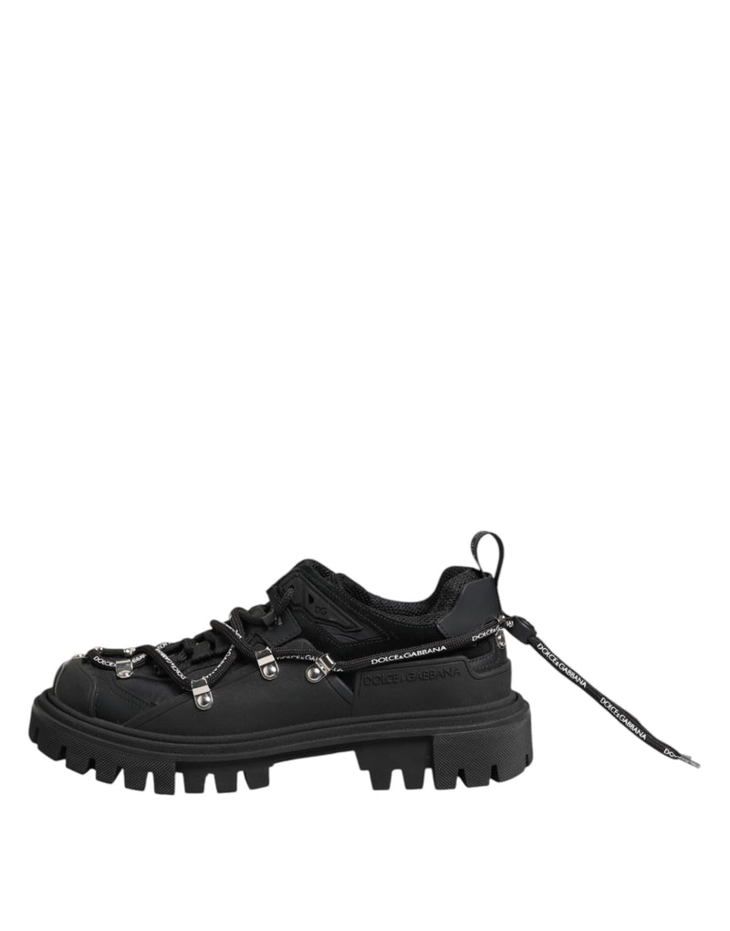 Dolce & Gabbana Sneakers Noires Basses à Lacets