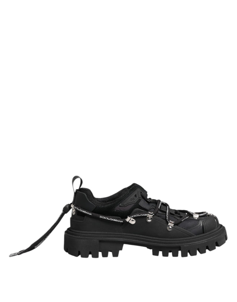 Dolce & Gabbana Sneakers Noires Basses à Lacets