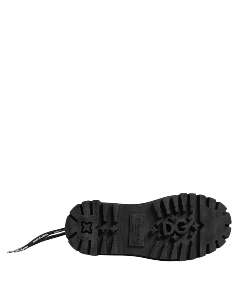 Dolce & Gabbana Sneakers Noires Basses à Lacets