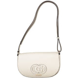 Guess Jeans Calebra Bag - Élégant Sac à Main Blanc pour Femme