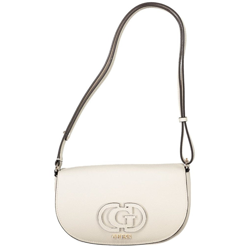 Guess Jeans Calebra Bag - Élégant Sac à Main Blanc pour Femme