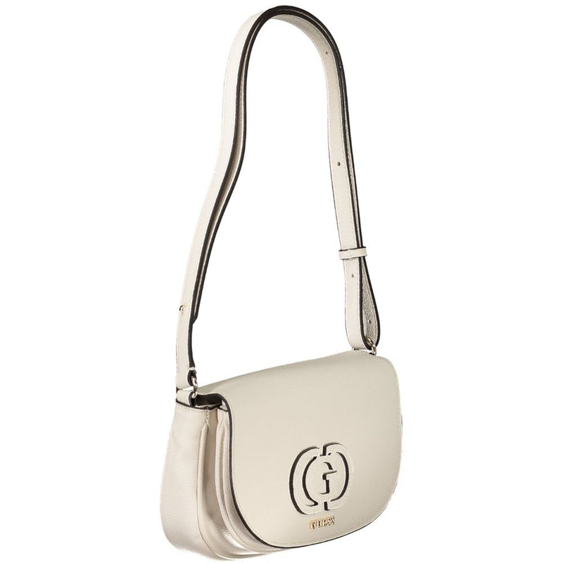 Guess Jeans Calebra Bag - Élégant Sac à Main Blanc pour Femme