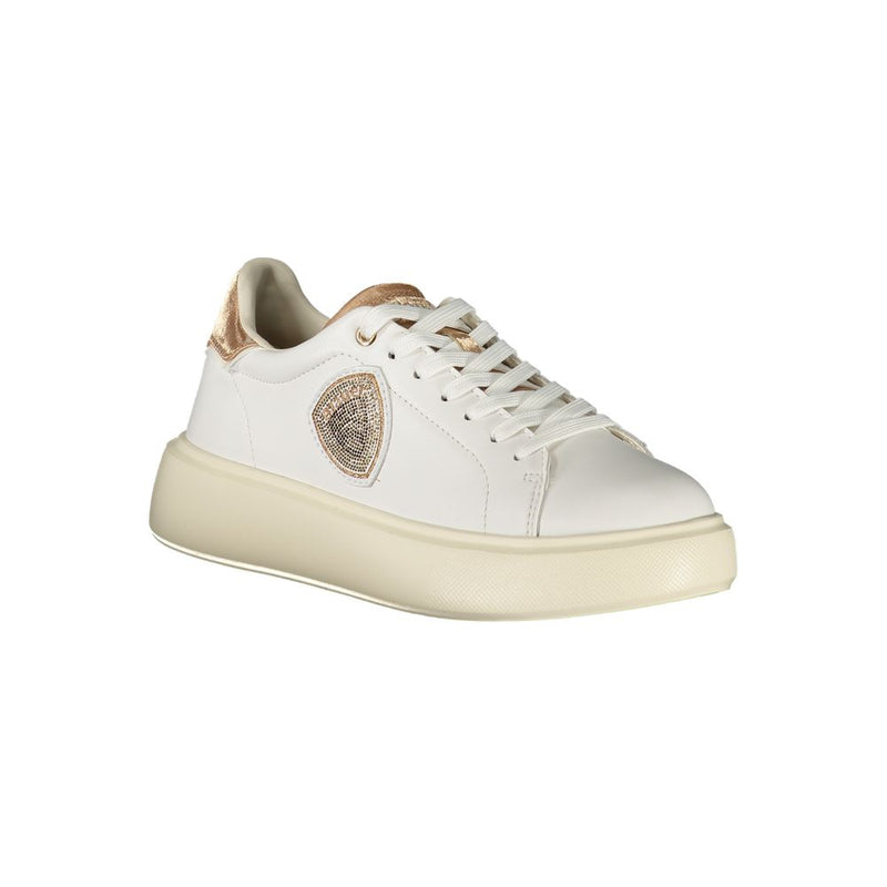 Blauer White Leather Women Sneaker - Stylish Comfort