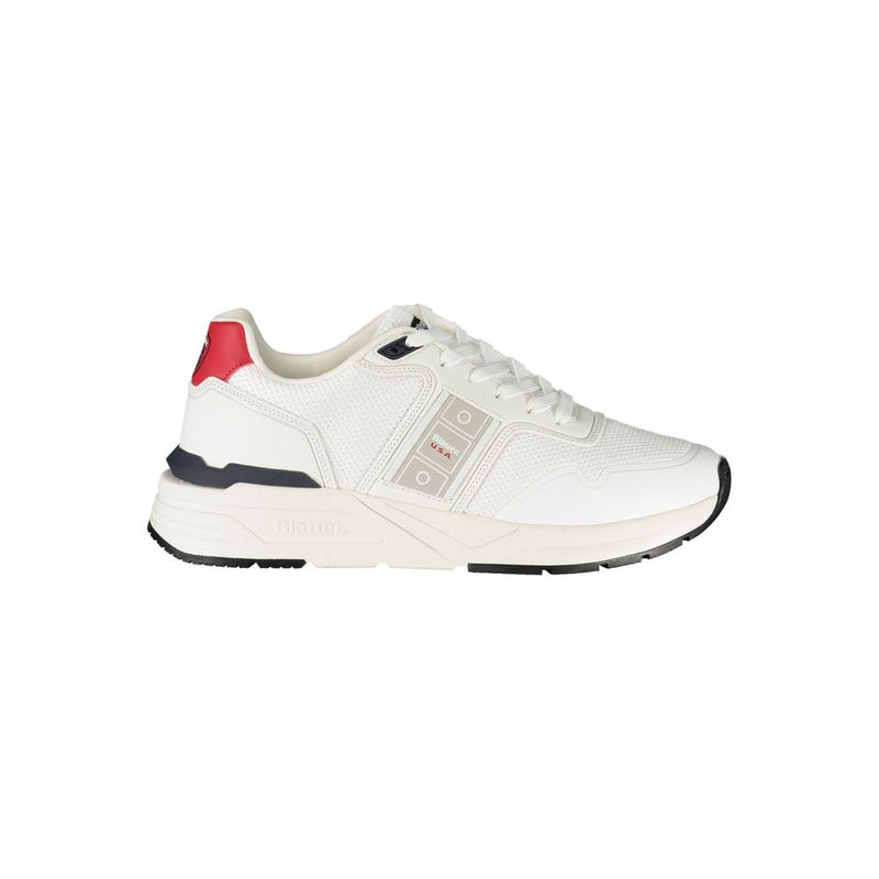 Blauer White Polyester Men Sneaker - Premium Athletic Footwear