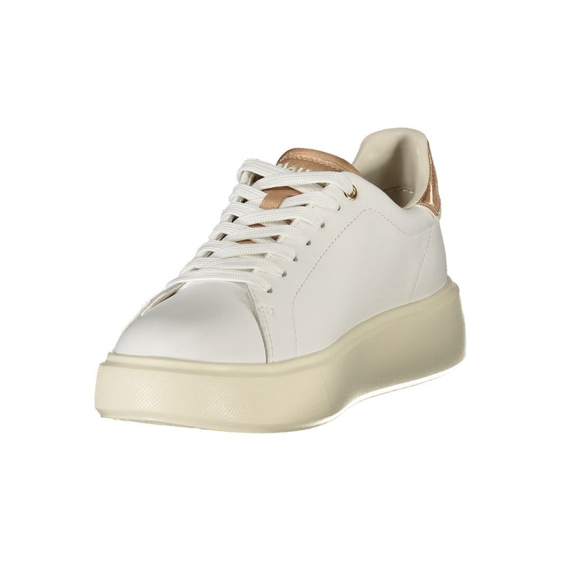 Blauer White Leather Women Sneaker - Stylish Comfort
