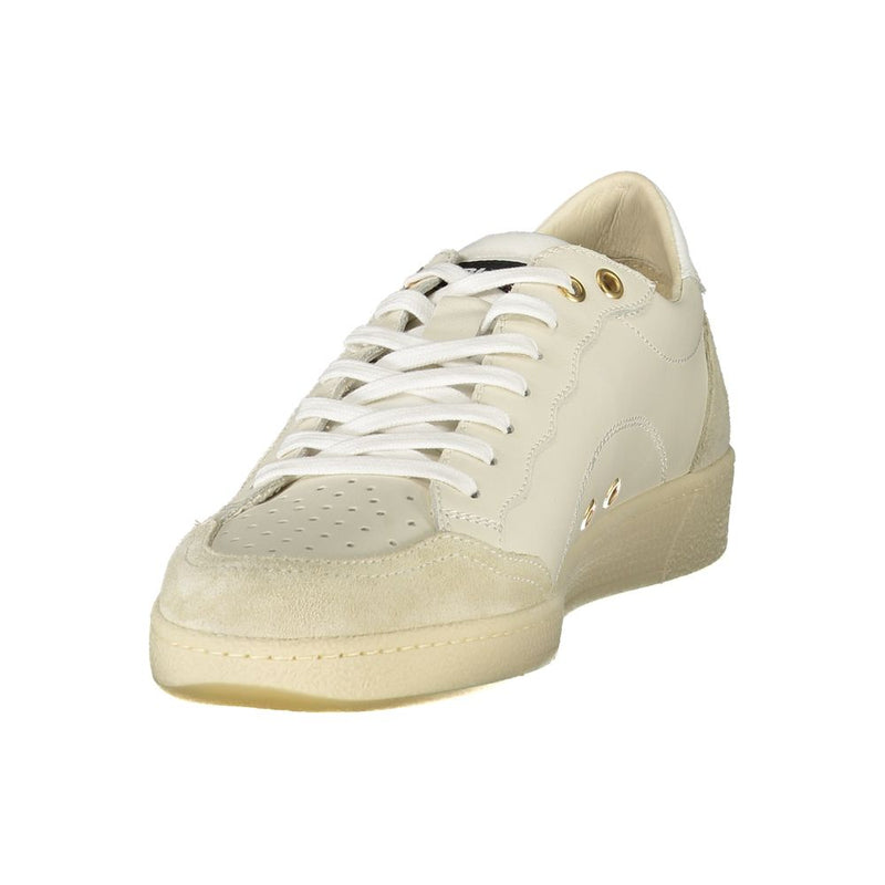 Blauer White Leather Men Sneaker - All-Day Comfort & Style