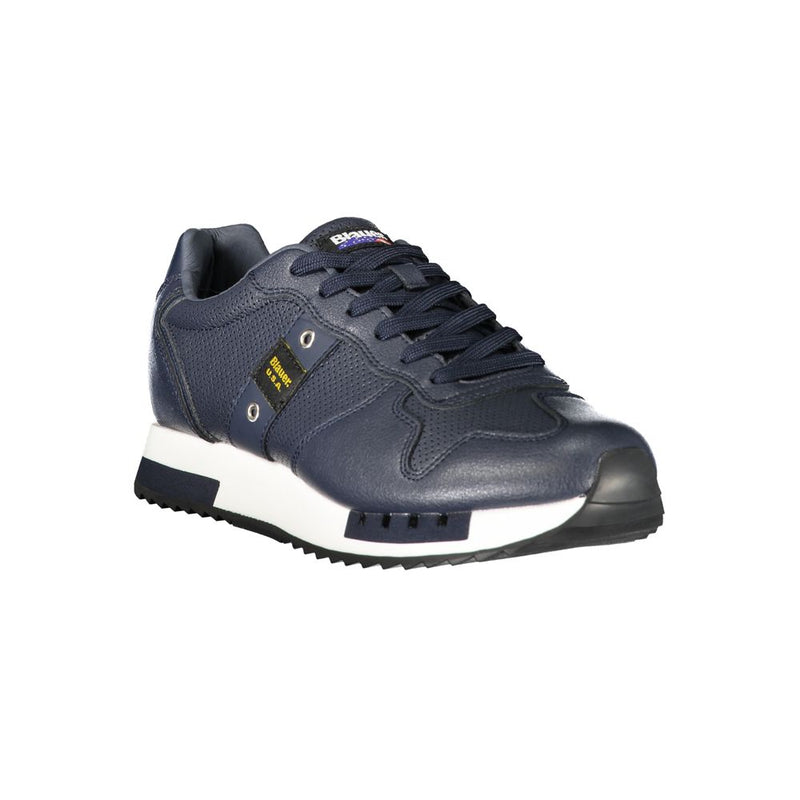 Blauer Blue Leather Men Sneaker - All-Day Comfort & Style
