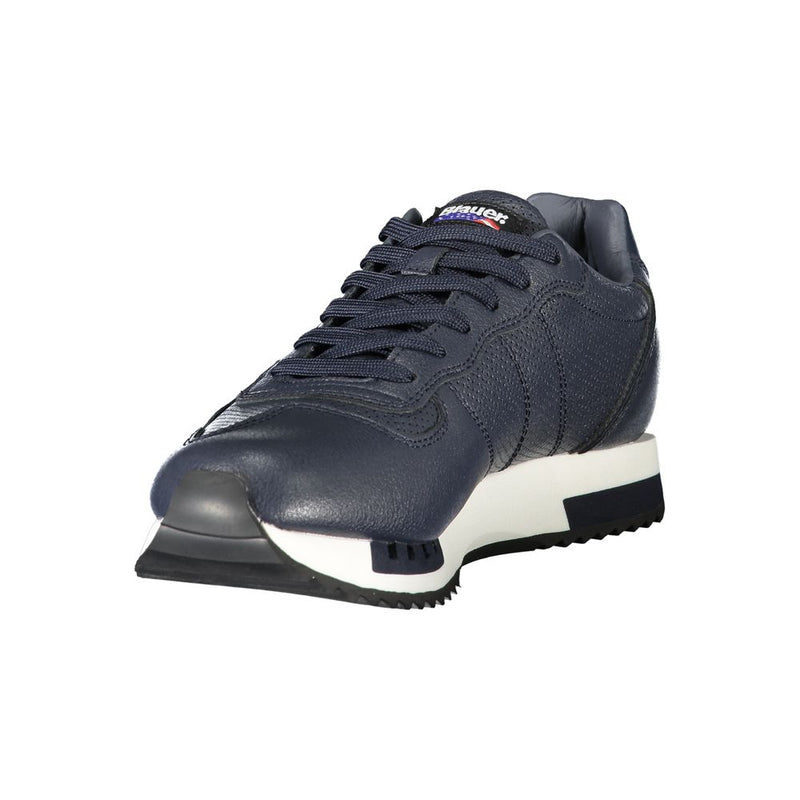 Blauer Blue Leather Men Sneaker - All-Day Comfort & Style