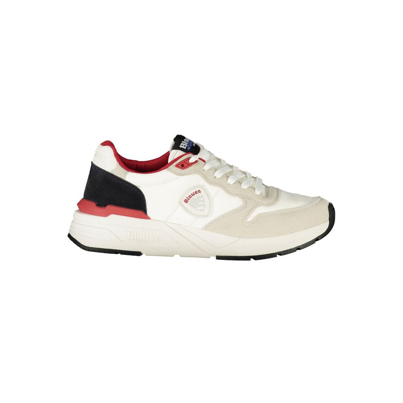 Blauer White Polyester Men Sneaker - Stylish Athletic Footwear