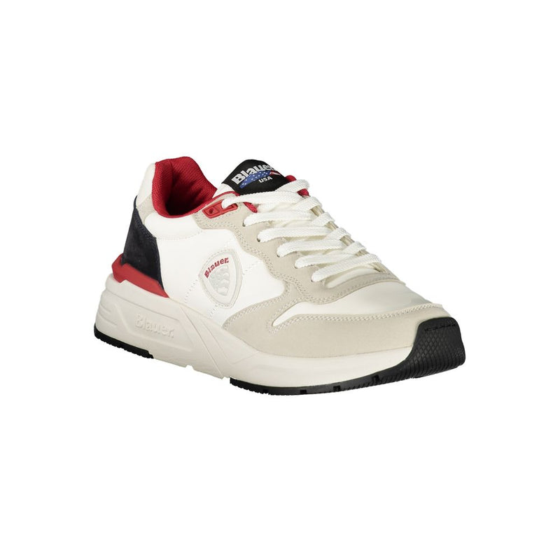 Blauer White Polyester Men Sneaker - Stylish Athletic Footwear