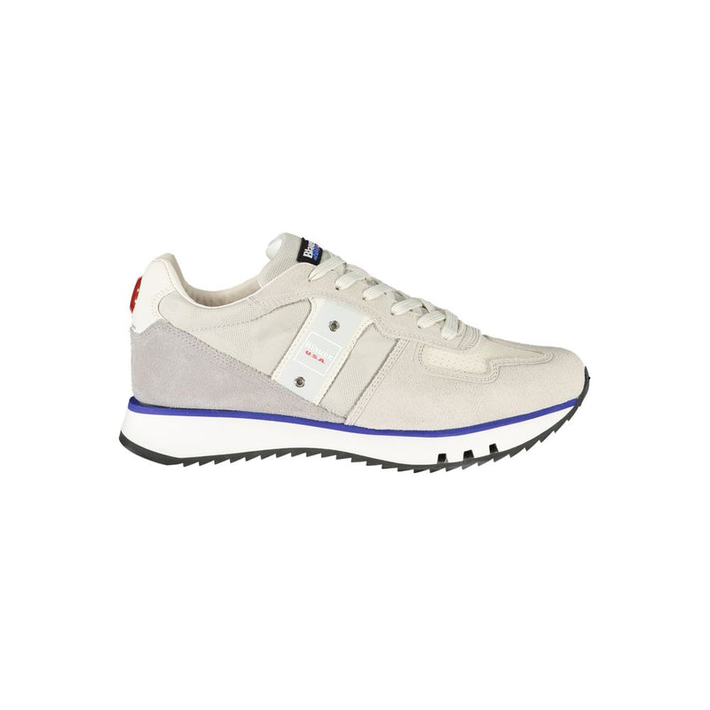 Blauer Gray Leather Men Sneaker - Élégance et Confort