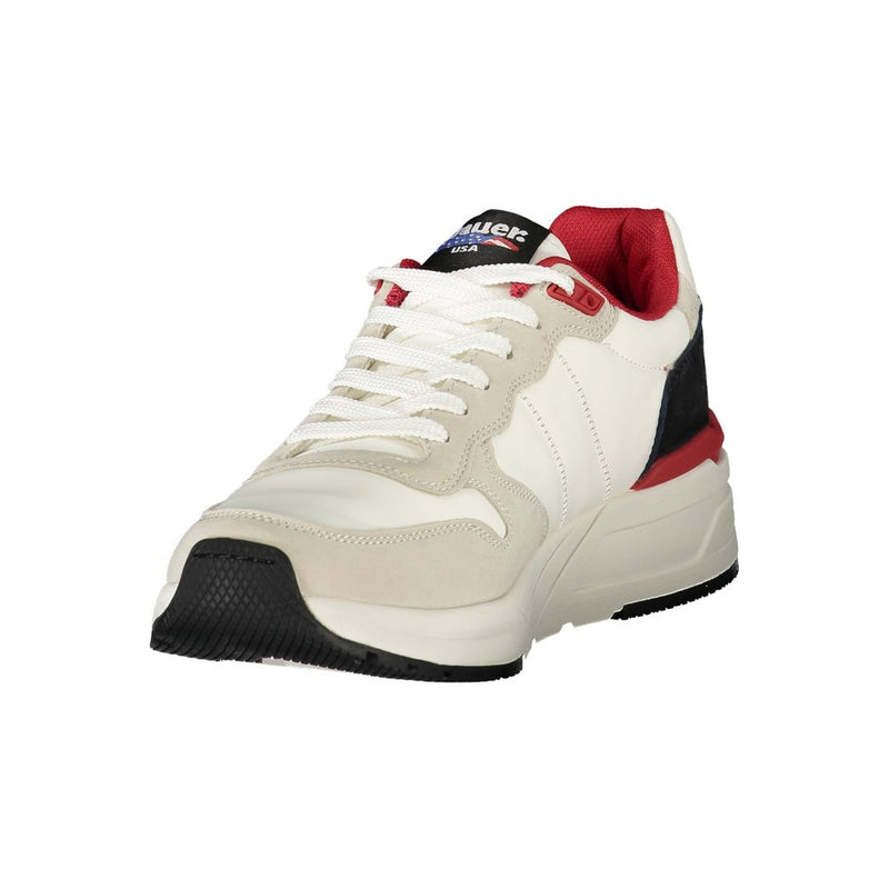 Blauer White Polyester Men Sneaker - Stylish Athletic Footwear