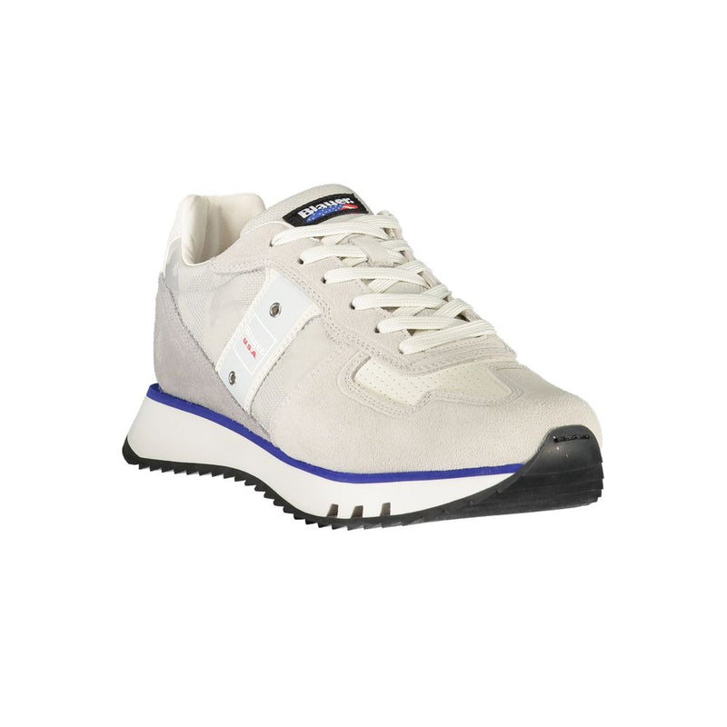 Blauer Gray Leather Men Sneaker - Élégance et Confort