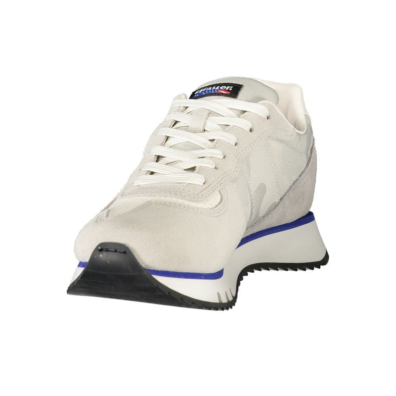 Blauer Gray Leather Men Sneaker - Élégance et Confort