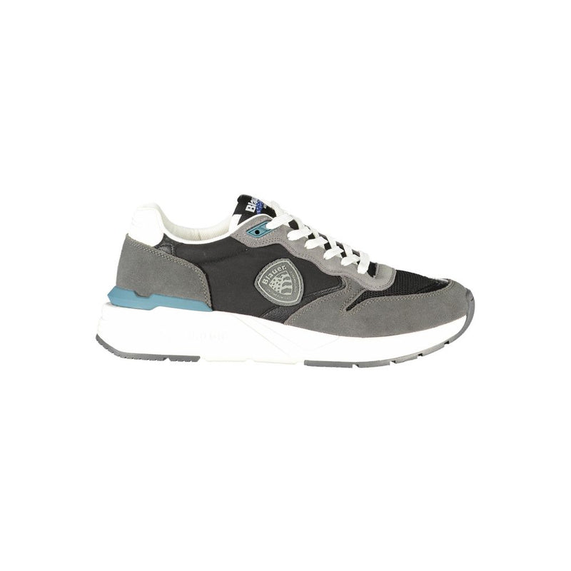 Blauer Black Leather Men Sneaker - Stylish & Durable