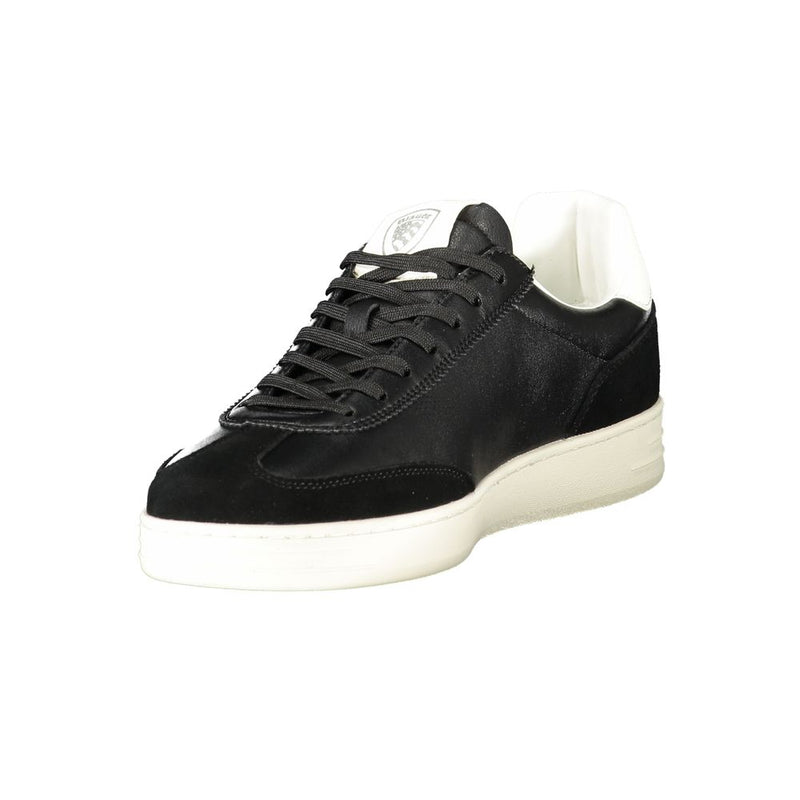 Blauer Black Leather Men Sneaker - Stylish Urban Footwear