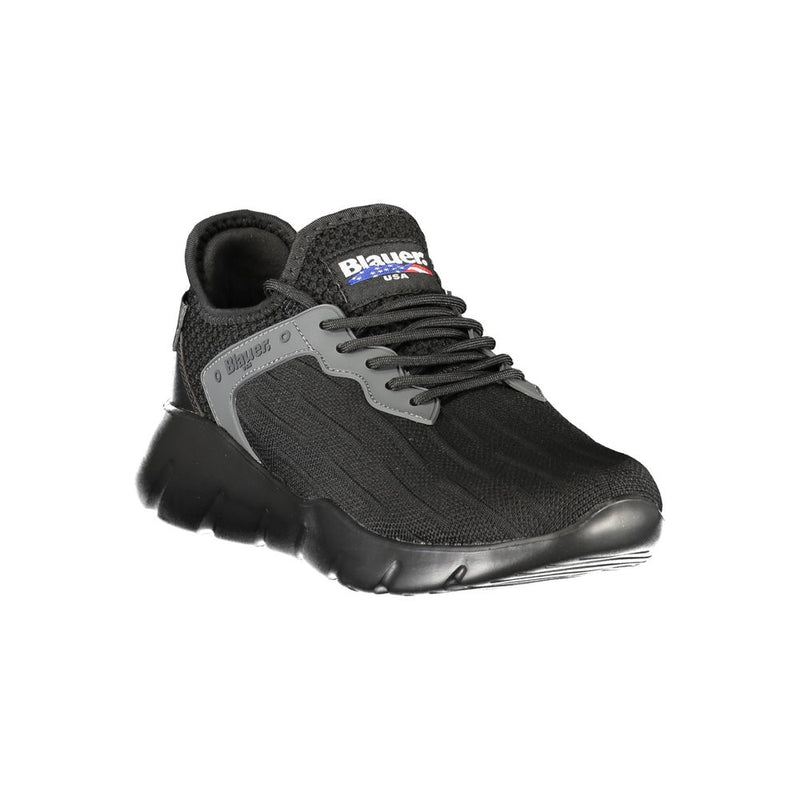 Blauer Black Polyester Men Sneaker - Athletic Style