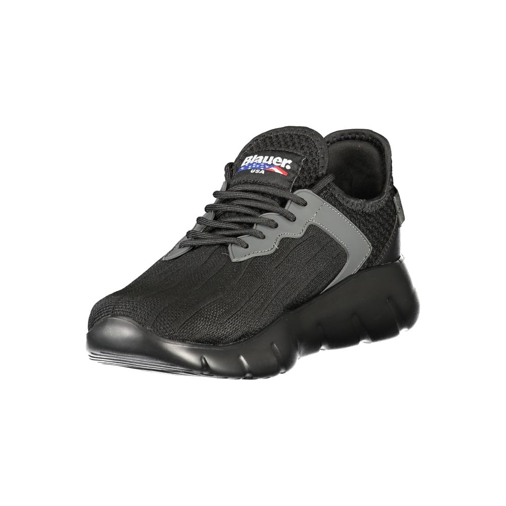 Blauer Black Polyester Men Sneaker - Athletic Style