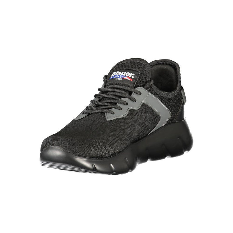 Blauer Black Polyester Men Sneaker - Athletic Style