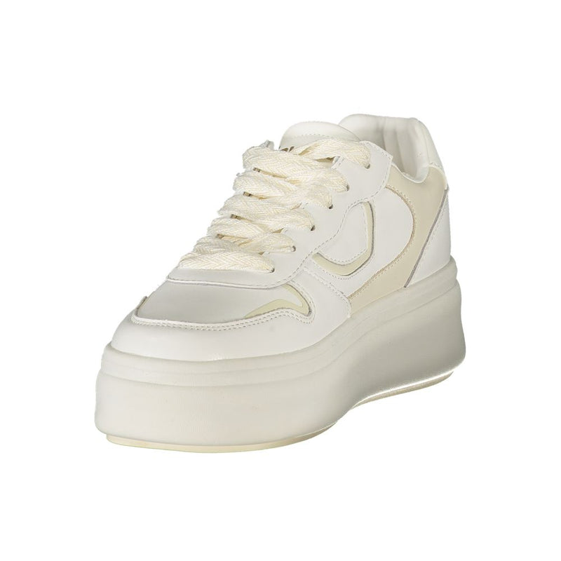 Blauer White Leather Women Sneaker - Stylish Comfort